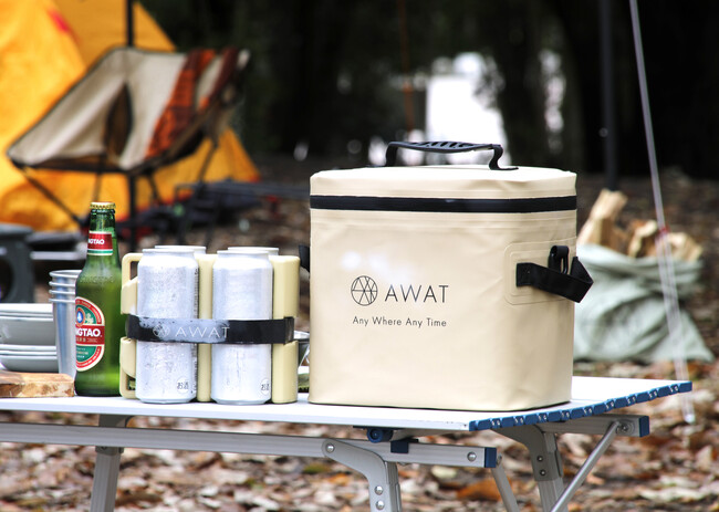 【Makuakeでセット売りが完売】最大7層の極厚構造でハードクーラーにも負けない保冷力を実現させた『AWAT クーラーボックス』と缶(ペットボトル)専用の保冷剤『AWAT 缶クーラー』一般発売開始。