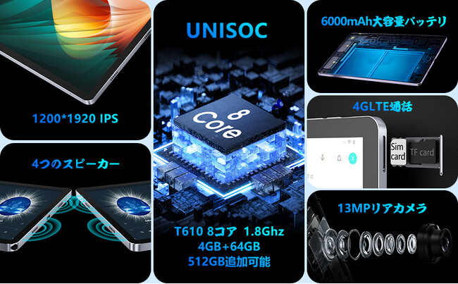 在庫処分セール(最後の100台13099円で手に入れる)UAUU T60タブレット