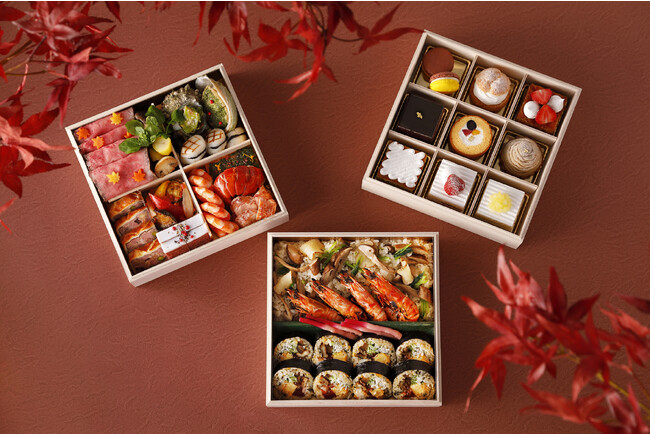 秋の味覚100%!旬の美食を贅沢に詰めこんだ“ごちそう三段重”『紅葉重』新登場