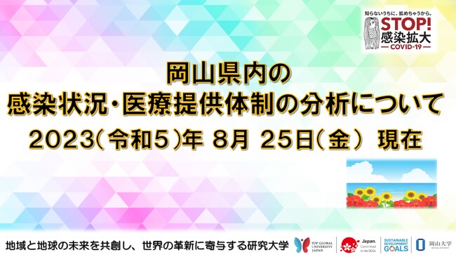 【岡山大学】岡山県内の感染状況・医療提供体制の分析について(2023年8月25日現在)