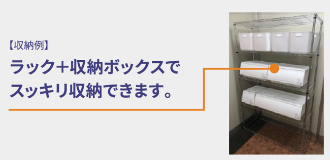 ハローストレージ、8月より備え付きの収納用ラックを77室に導入!