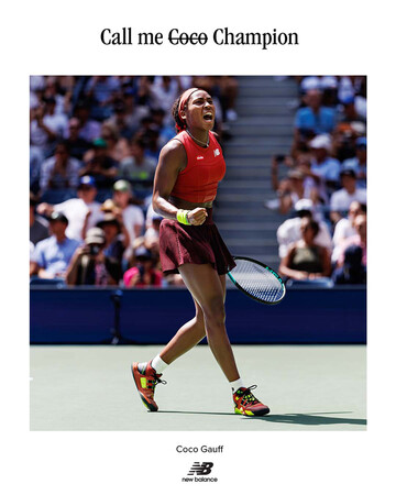 ニューバランス ココ・ガウフ選手が自身初となる4大大会優勝