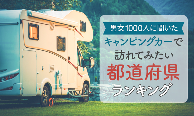 【男女1000人に聞いた】キャンピングカーで訪れてみたい都道府県ランキング!
