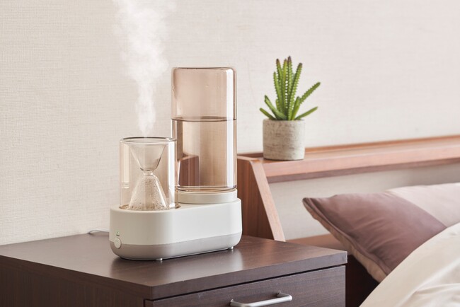 寝室でも静かできれいな空気で加湿したい方へ、寝室専用加湿器「スチーム式加湿器Korobaan(コロバーン)200S」を発売