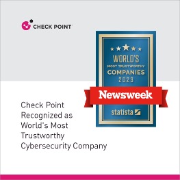 チェック・ポイント、ニューズウィーク誌の「2023年 世界で最も信頼できる企業」ランキングで最上位に選出