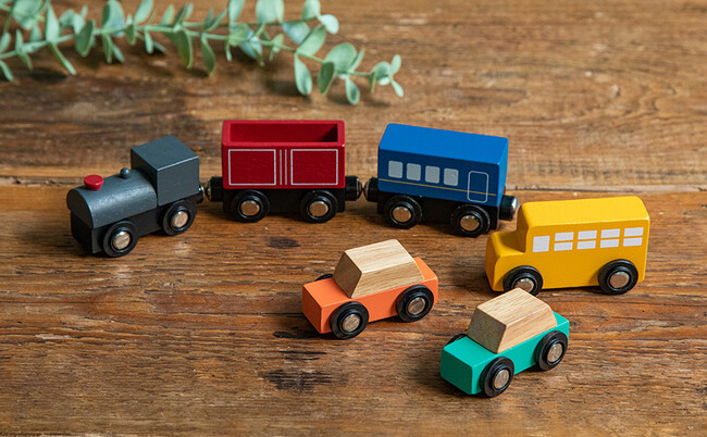 【幼児教室監修】こどもたちの大好きな車や列車が木のおもちゃになって登場！『MY FIRST VEHICLE』シリーズ新発売！