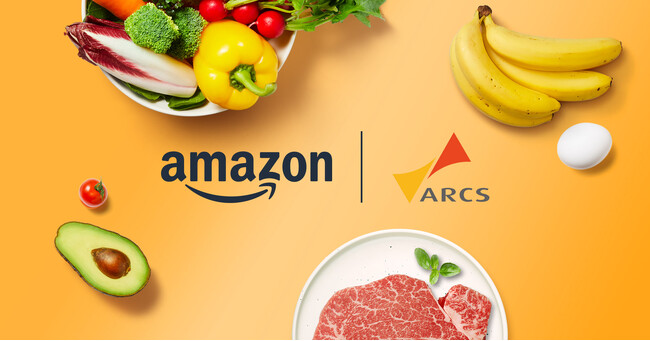 Amazon、食品スーパーのアークスと協業し、生鮮食品の最短2時間配送サービスを、今冬を目処に開始予定