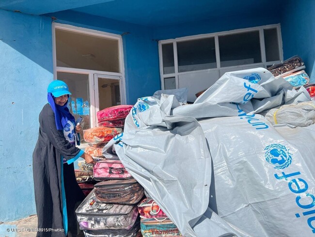 アフガニスタン西部でM6.3の地震：ユニセフ、命を守る人道支援を開始【プレスリリース】