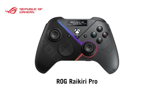 ASUSのゲーミングブランドRepublic Of Gamersより、PCや次世代Xboxコンソールに対応した無線PCコントローラーの「ROG Raikiri Pro」を発表