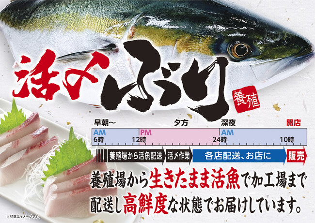 高鮮度な状態でお届け「活〆(かつじめ)※1)養殖ぶり」発売