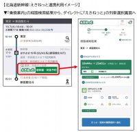 「乗換案内」が北海道新幹線の予約連携を開始　検索結果から新青森～新函館北斗間を含むきっぷが購入可能に