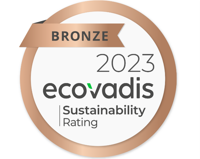 EcoVadis社のサステナビリティ評価で「ブロンズメダル」を取得