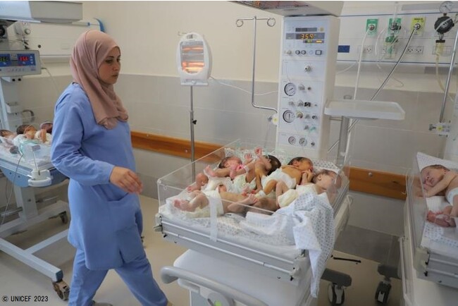 ガザ北部から新生児31人を救出、ユニセフは命を守る支援を継続【プレスリリース】