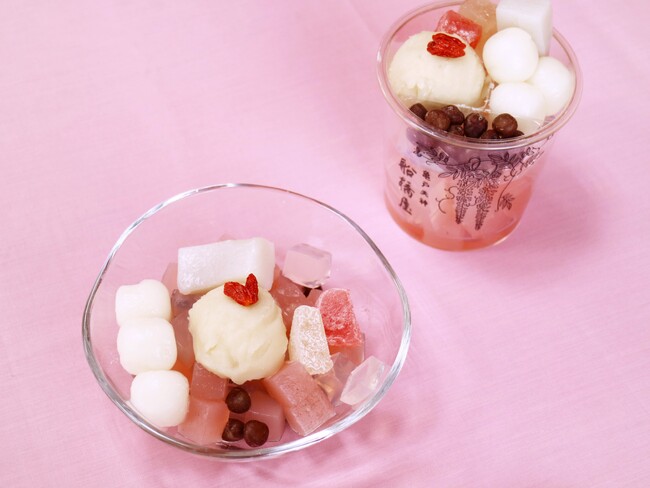 寒い冬に食べたい!旬を先取りした「苺ミルク白玉あんみつ」を1月9日より販売開始。