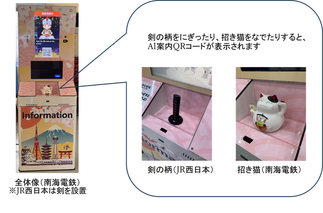 JR西日本と南海電鉄が関西空港駅にて「ユーザデバイス操作型AI案内システム」の共同実証実験を実施