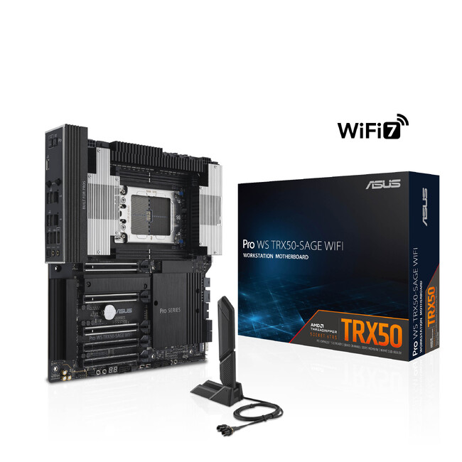 AMDのTRX50チップセットに対応したワークステーションマザーボード「Pro WS TRX50-SAGE WIFI」を発表