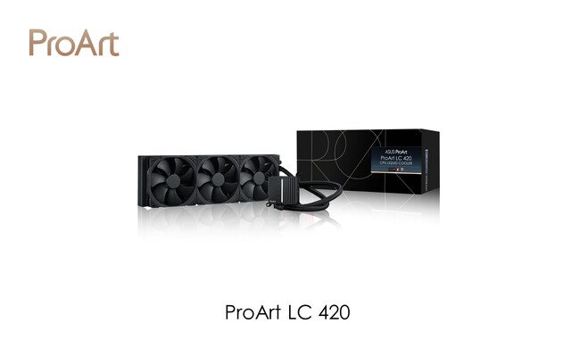 ASUSのクリエイター向けブランド「ProArt」より420mmオールインワンクーラー「ProArt LC 420」を発表。