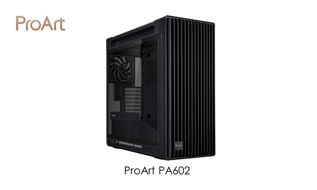 ASUSのクリエイター向けブランド「ProArt」より優れたエアフローと、420mmラジエーター搭載可能なPCケース「ProArt PA602」を発表。
