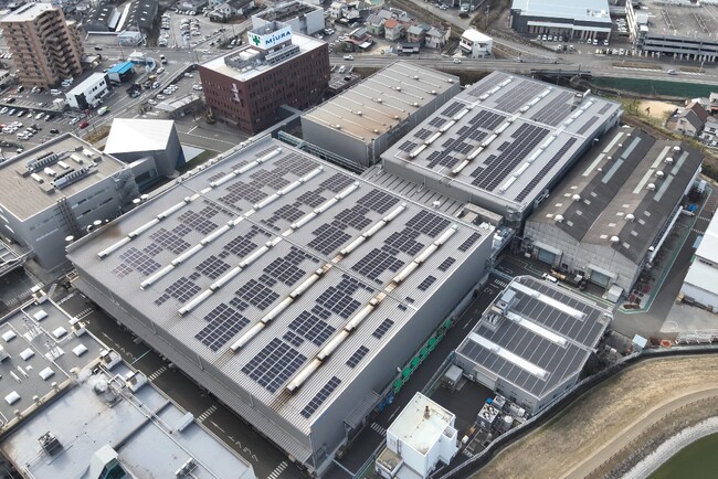 【三浦工業株式会社】松山本社地区でオンサイトPPA※による太陽光発電電力の受電を開始