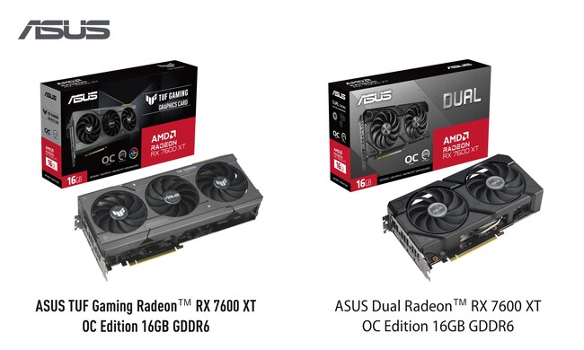 ASUSのビデオカードより、AMD Radeon(TM) RX 7600 XT搭載製品を2製品発表