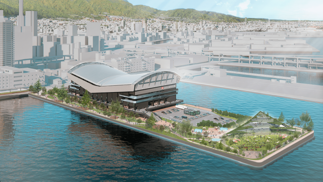 「神戸アリーナプロジェクト」運営会社One Bright KOBEが国内初・港湾緑地の管理とにぎわい創出について「港湾環境整備計画」の認定を受ける