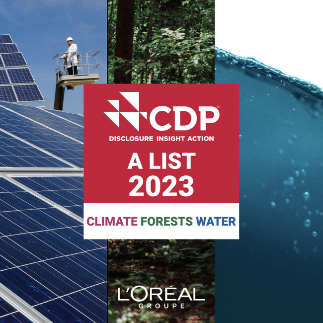 ロレアルグループ、CDPより8年連続でトリプルA企業として認定される唯一の企業に「気候変動」「フォレスト」「水セキュリティ」領域における環境活動の実績が評価