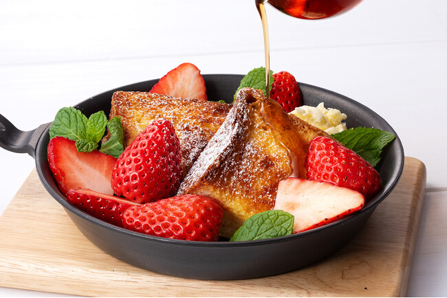 【苺×キャラメル】期間限定 “サクふわ”フレンチトースト販売開始！高級デニッシュ食パンMIYABIのカフェで