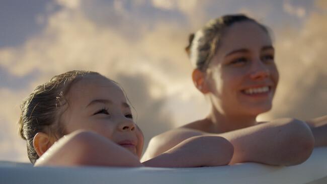 親子で一緒に使える「マー&ミー ラッテ」の新・ボディソープ新CM「雲の中のお風呂」篇のTV放映が2月23日(金)スタート