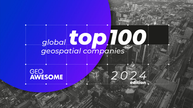 ジオテクノロジーズが「世界の地理空間企業トップ100社」に選ばれました