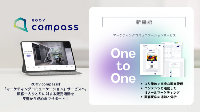 住宅販売支援プラットフォーム『ROOV compass』が進化
