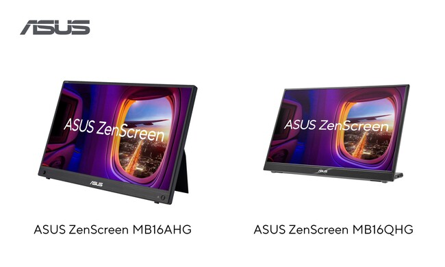 ASUSの液晶モニターシリーズ「ZenScreen」より15.6インチ、144Hzリフレッシュレートと16インチ、120Hzリフレッシュレートのポータブルモニター2製品を発表