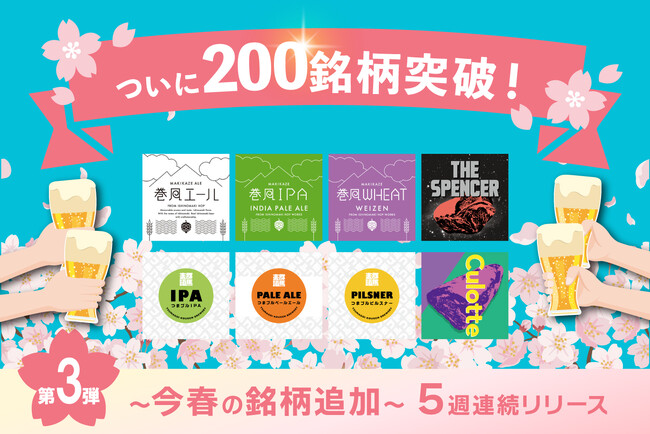 DREAMBEERついに200銘柄を突破!~今春の銘柄追加~ 5週連続リリース第3弾