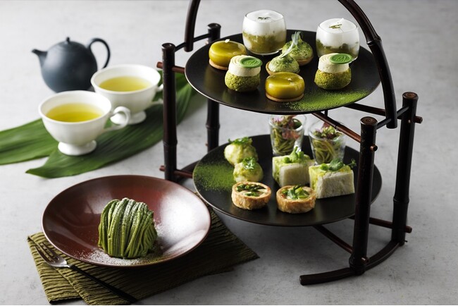 【シェラトン都ホテル東京】抹茶・煎茶をフィーチャーした「新緑のアフタヌーンティー」を数量限定提供