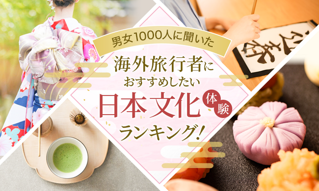 【男女1000人に聞いた】海外旅行者におすすめしたい日本文化体験ランキング!
