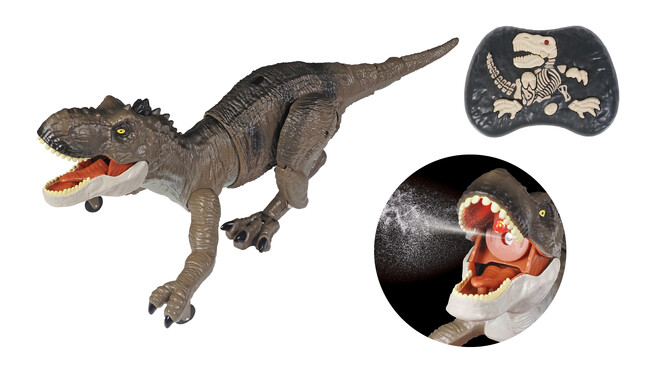 迫力の咆哮&水蒸気噴出!!ダイナミックアクションで迫りくるディノサウルスを操作しよう!
