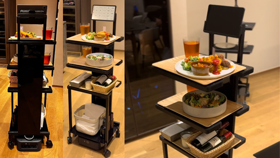 自律移動ロボット「カチャカ」の飲食店向けパッケージおよび配膳・下膳専用棚を発売