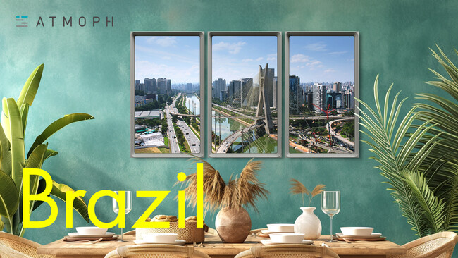 バーチャル窓Atmoph Window、初のブラジル風景を3連続リリース