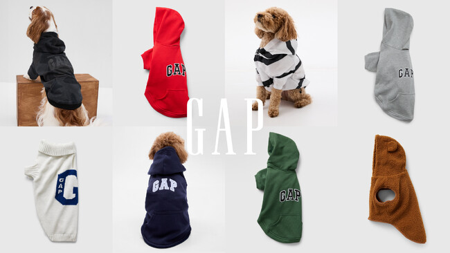 Gapのペットアパレル最新コレクションが7月23日より発売