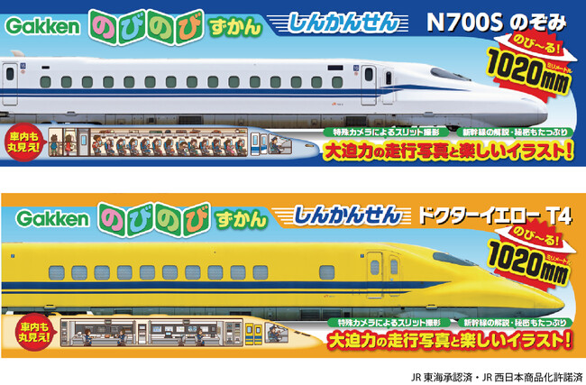 長ーくのびる、おもしろ新幹線図鑑 秋に発売!