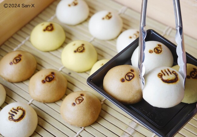 熊本県阿蘇の温泉地、黒川 りらっくまの湯にかわいい焼き印の温泉饅頭が登場!