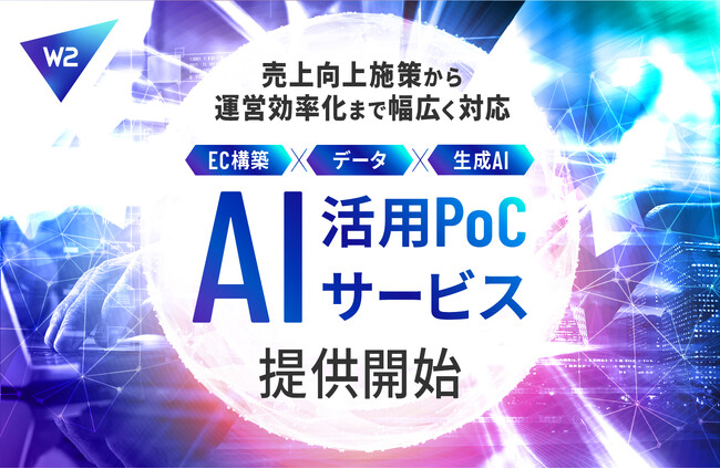 W2、EC事業者向けAI活用PoCサービス開始