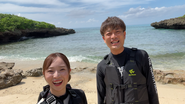 ヨガで鍛えた赤間がシュノーケリングに挑戦!『あかまヨガスマイル~全国自撮り旅~』