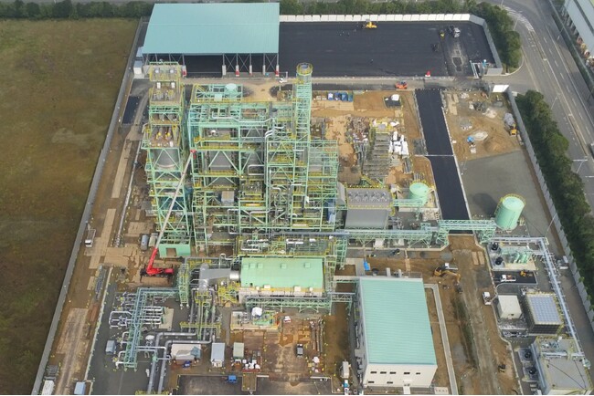 TESSグループ、佐賀伊万里バイオマス発電所開発状況のお知らせ(2024年10月)