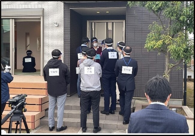 地域の子どもの安全確保への貢献「児童虐待対応研修」の演習場所にモデルハウスを提供