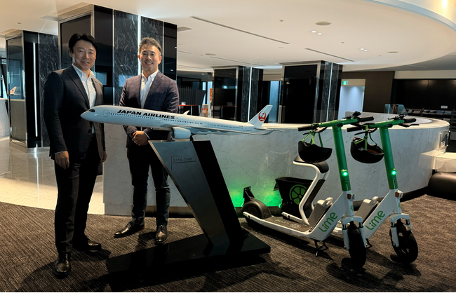 電動マイクロモビリティによる移動価値向上に向けて日本航空とLimeが協業