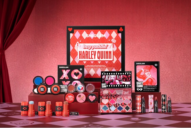 SHEGLAMより世界中で愛される天真爛漫な極悪ヒロイン「Harley Quinn」とのコラボコレクションが登場!
