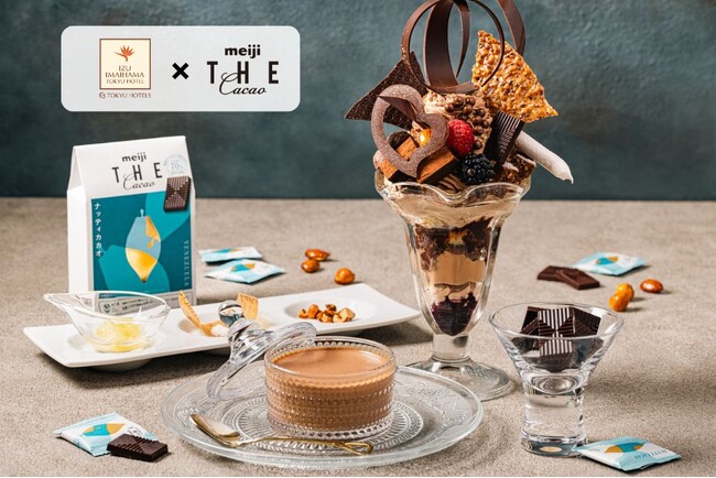 明治 ザ・カカオとコラボ!静岡県産食材使用のチョコプリン&チョコを味わうパフェを期間限定販売