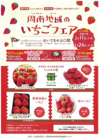 【山口県周南市】周南地域のいちごフェア開催!