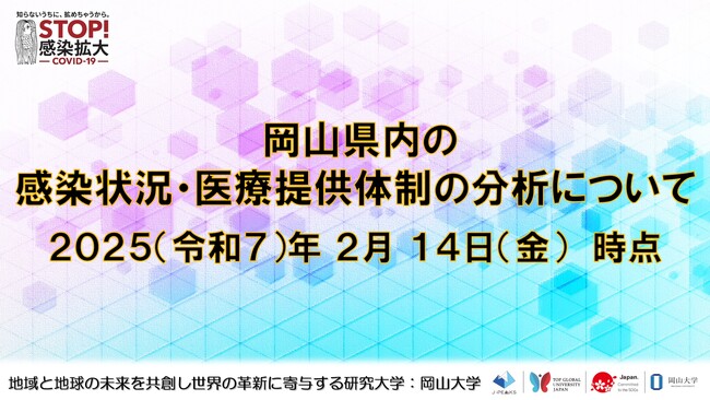 【岡山大学】岡山県内の感染状況・医療提供体制の分析について(2025年2月14日現在)