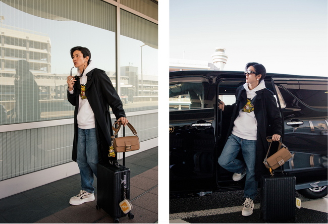 目黒蓮がフェンディのトータルルックを纏って登場!